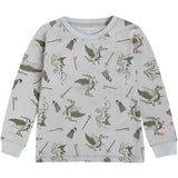 Minymo Profile Gray Pyjamas Ls Set Aop