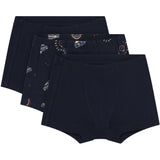 Minymo Dark Sapphire Boxers 3-Pack Aop