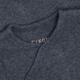 FIXONI Vintage Indigo Melange Wrap Body Ls Melange Rib