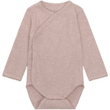 FIXONI Pale Mauve Melange Wrap Body Ls Melange Rib