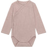 FIXONI Pale Mauve Melange Wrap Body Ls Melange Rib