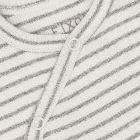 FIXONI Flint Gray Melange Wrap Body Ls Rib
