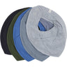 Pippi Blue Bandana Bib - Solid  (5-Pack)