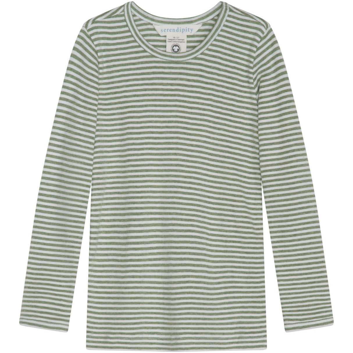 Serendipity Moss/Offwhite Slim Tee Stripe