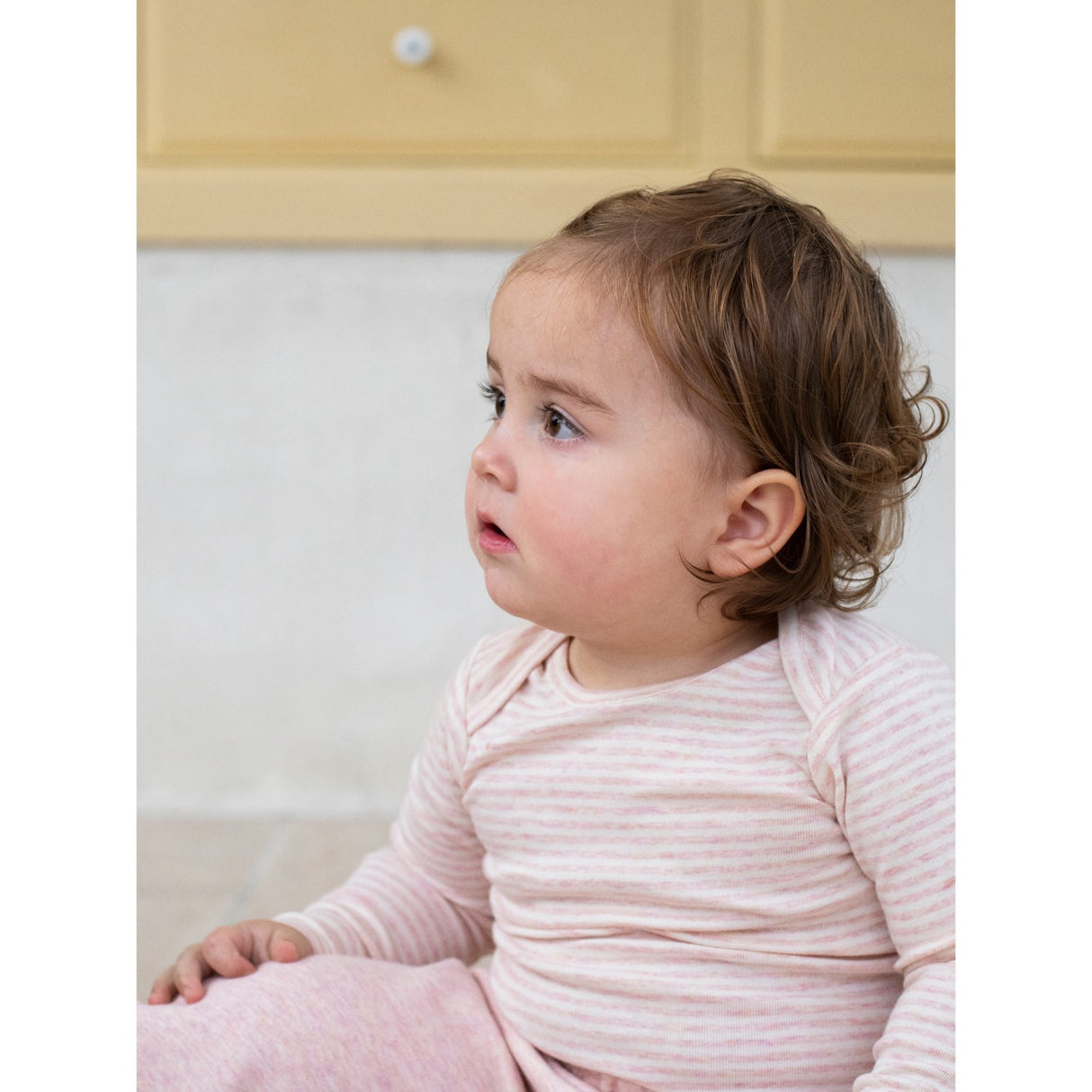 Serendipity Orchid/Offwhite Baby Body Stripe