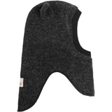 Huttelihut Dark Grey Melange Balaclava Ears Wool