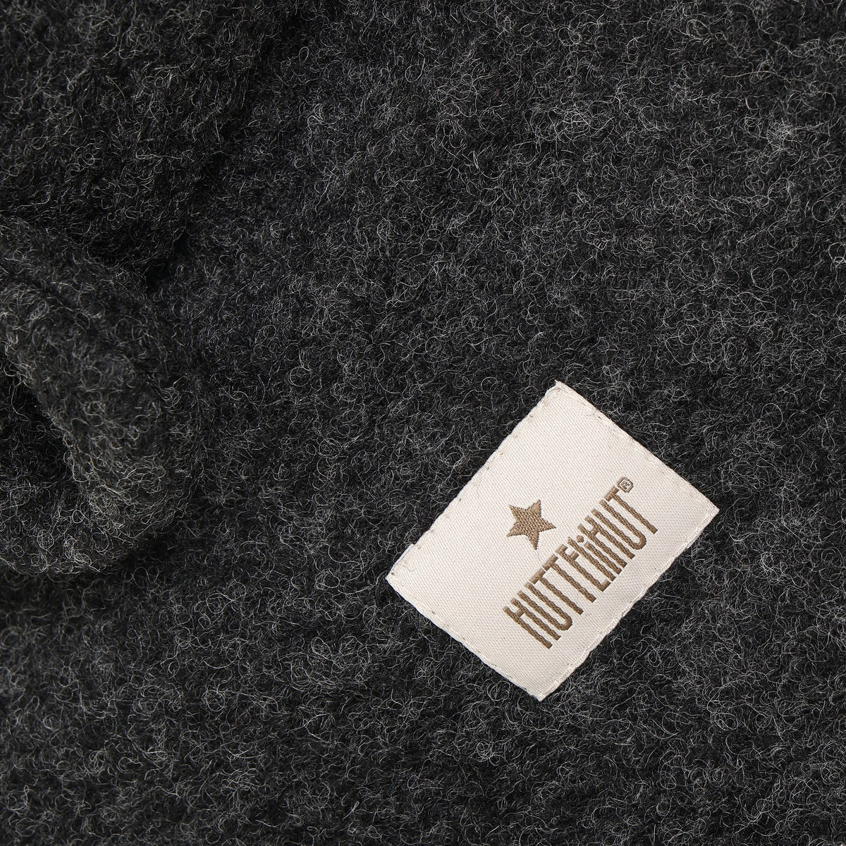 Huttelihut Dark Grey Melange Balaclava Ears Wool