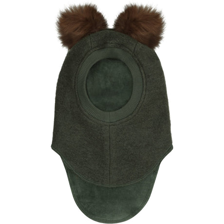 Huttelihut Beetle Balaclava Wool Alpaca Pompoms