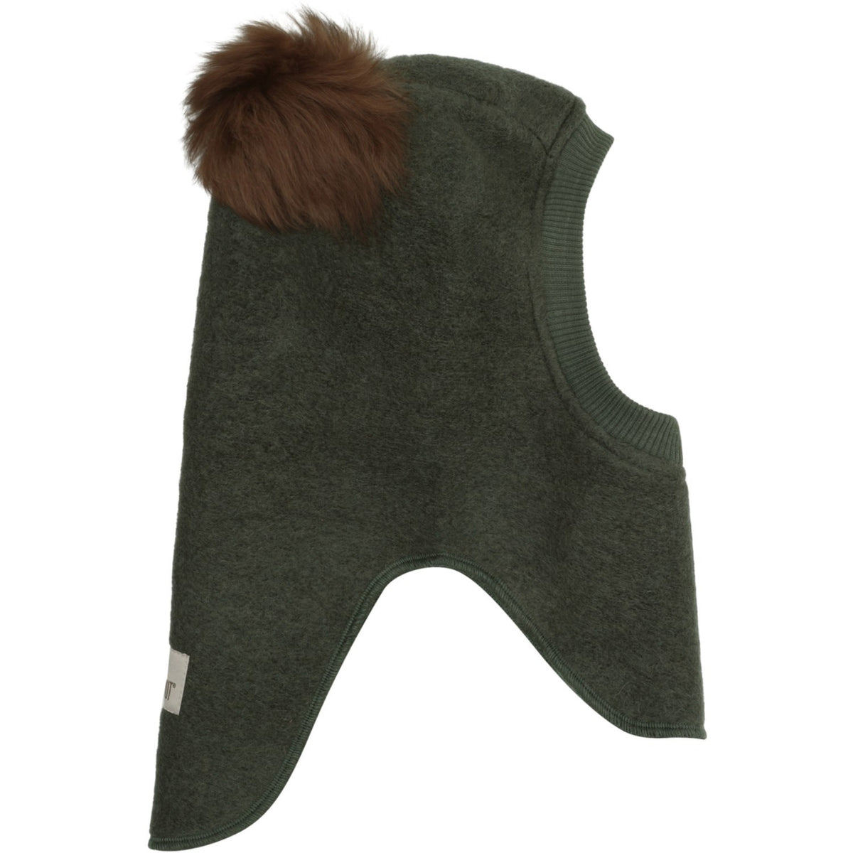 Huttelihut Beetle Balaclava Wool Alpaca Pompoms