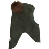 Huttelihut Beetle Balaclava Wool Alpaca Pompoms