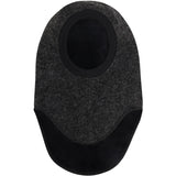 Huttelihut Dark Grey Melange Balaclava Triangles Wool