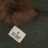 Huttelihut Beetle Balaclava Wool Alpaca Pompoms