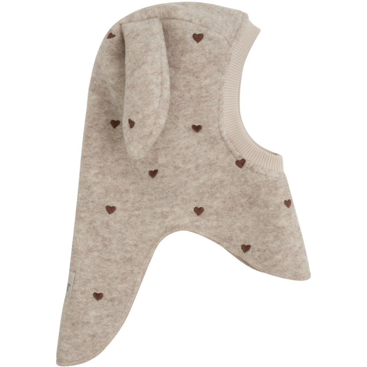 Huttelihut Sand Melange Balaclava Ears Emb. Wool
