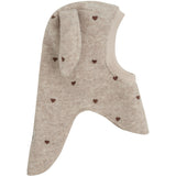 Huttelihut Sand Melange Balaclava Ears Emb. Wool
