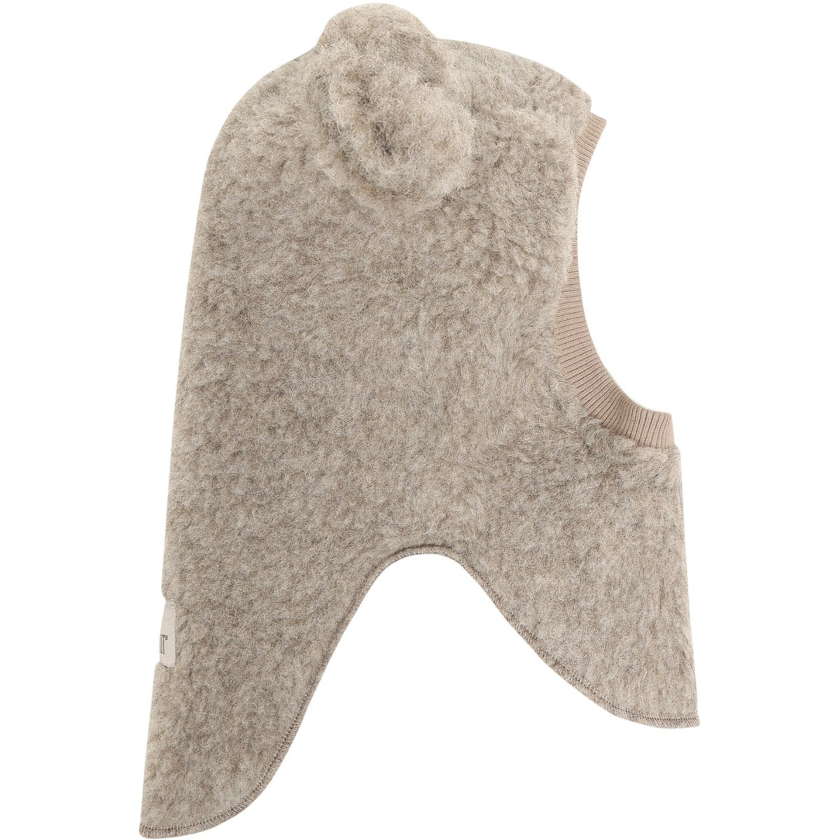 Huttelihut Camel Melange Balaclava Ears Wool Teddy