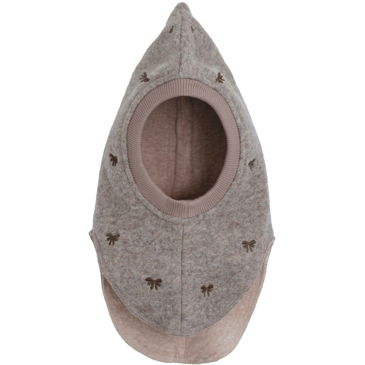Huttelihut Camel Melange Balaclava Emb. Wool