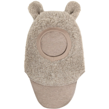 Huttelihut Camel Melange Balaclava Ears Wool Teddy