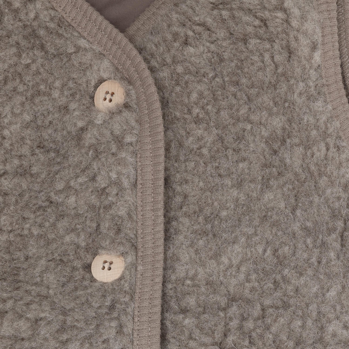 Huttelihut Camel Melange Vest Wool Teddy W. Lining