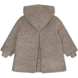 Huttelihut Camel Melange Coat Hood Wool W. Lining
