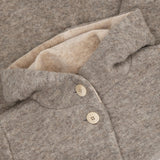 Huttelihut Camel Melange Coat Hood Wool W. Lining