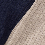 Huttelihut Dark Navy Wool Rib Stockings 2-Pack