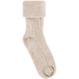 Huttelihut Camel Melange Wool Rib Socks 2-Pack