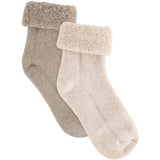 Huttelihut Camel Melange Wool Terry Socks 2-Pack
