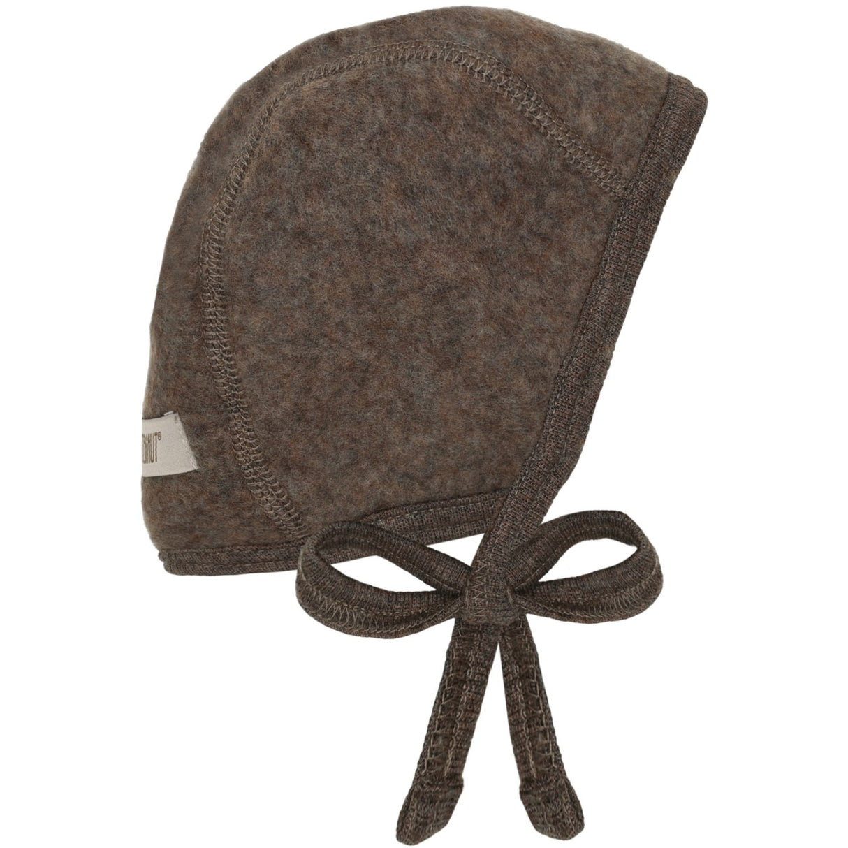 Huttelihut Brown Melange Bonnet Wool Fleece