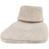 Huttelihut Camel Melange Footies Wool Fleece