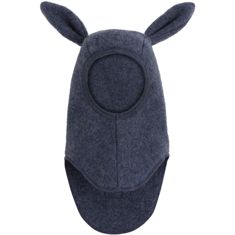 Huttelihut Ombre Blue Melange Balaclava Ears Wool Fleece