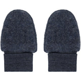 Huttelihut Ombre Blue Melange Mittens Wool Fleece 2-Layer