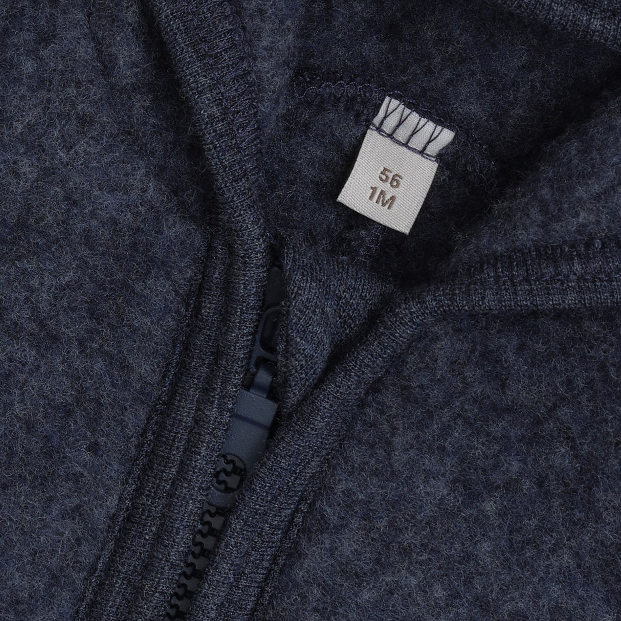 Huttelihut Ombre Blue Melange Pram Suit Ears Wool Fleece