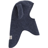 Huttelihut Ombre Blue Melange Balaclava Ears Wool Fleece
