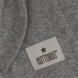 Huttelihut Medium Grey Melange Balaclava Ears Cotton Rib