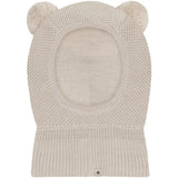 Huttelihut Sand Melange Balaclava Windstop Pompoms