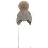 Huttelihut Atmosphere Bonnet Wool Knit Alpaca Pompom