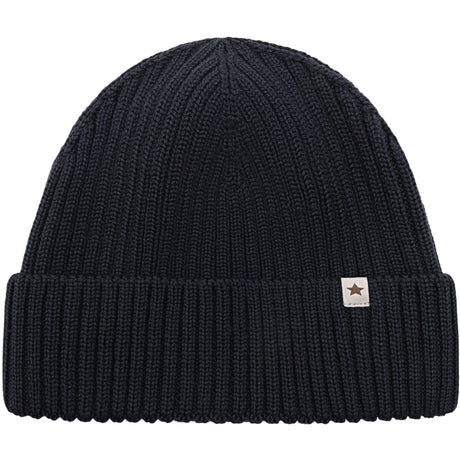 Huttelihut Dark Navy Beanie Wool Knit