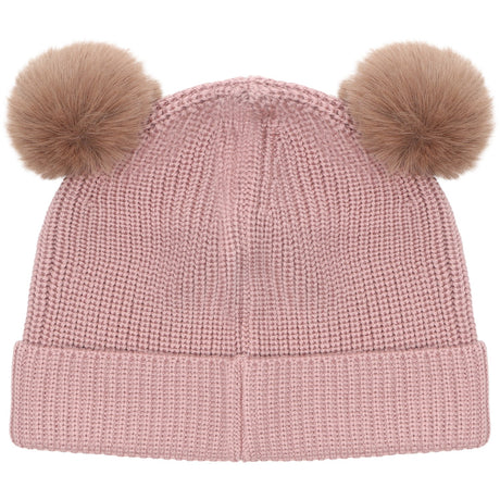 Huttelihut Woodrose Beanie Wool Knit Pompoms
