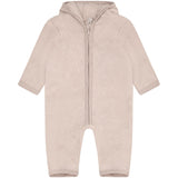 Huttelihut Camel Melange Pram Suit Ears Cotton Fleece