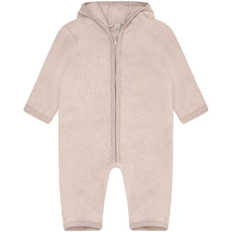 Huttelihut Camel Melange Pram Suit Ears Cotton Fleece