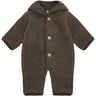 Huttelihut Brown Melange Pram Suit Pixie Wool Fleece