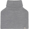 Huttelihut Medium Grey Melange Neck Warmer Wool Knit