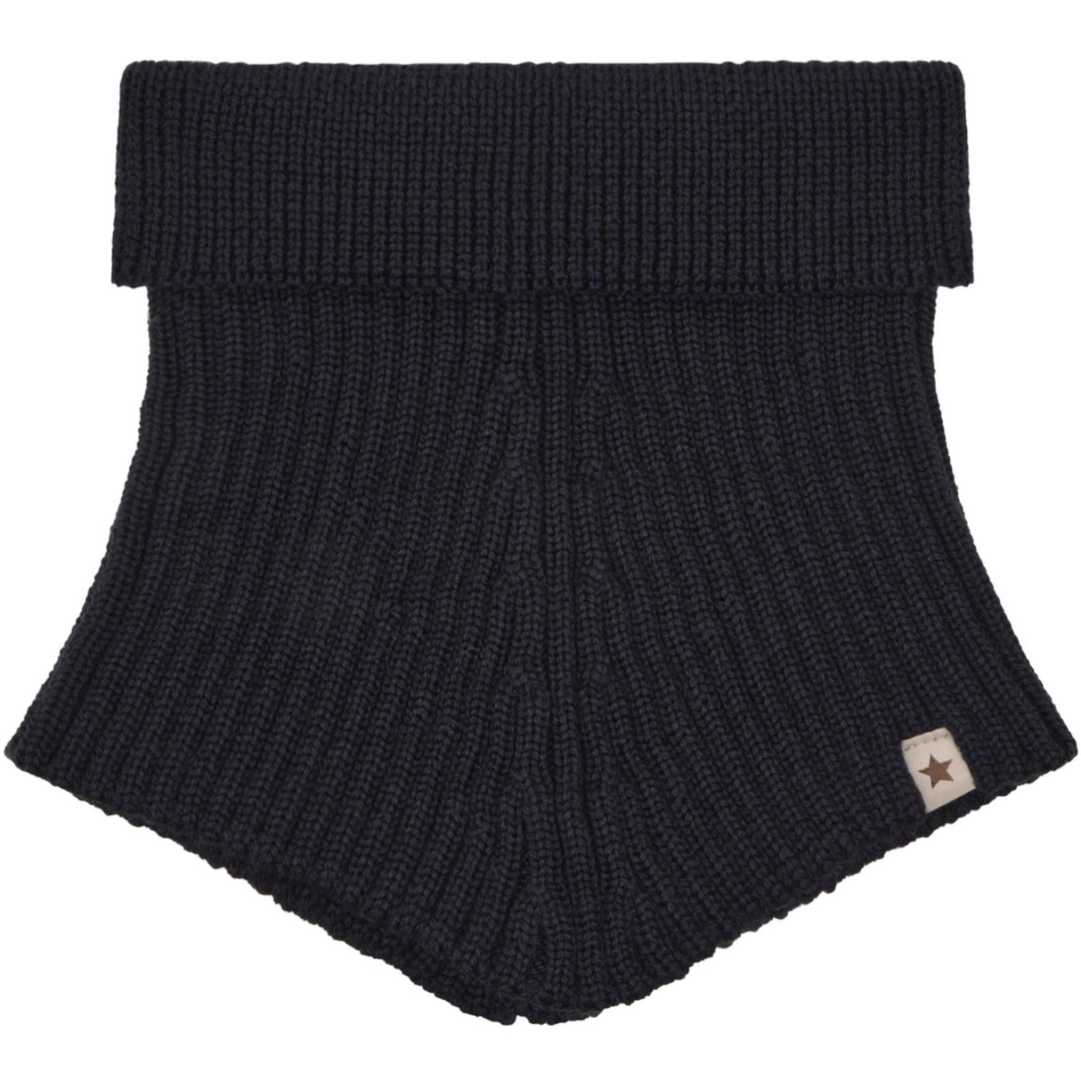 Huttelihut Dark Navy Neck Warmer Wool Knit
