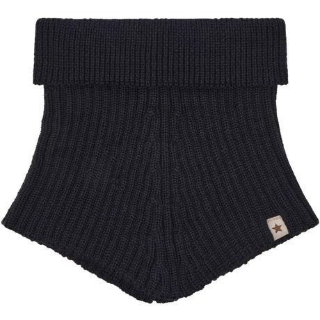 Huttelihut Dark Navy Neck Warmer Wool Knit