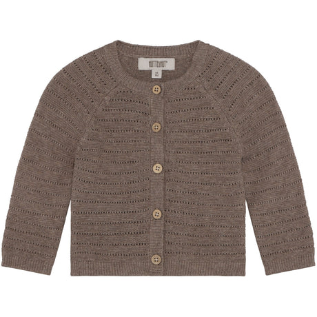 Huttelihut Cinder Melange Cardigan Knit W. Wool