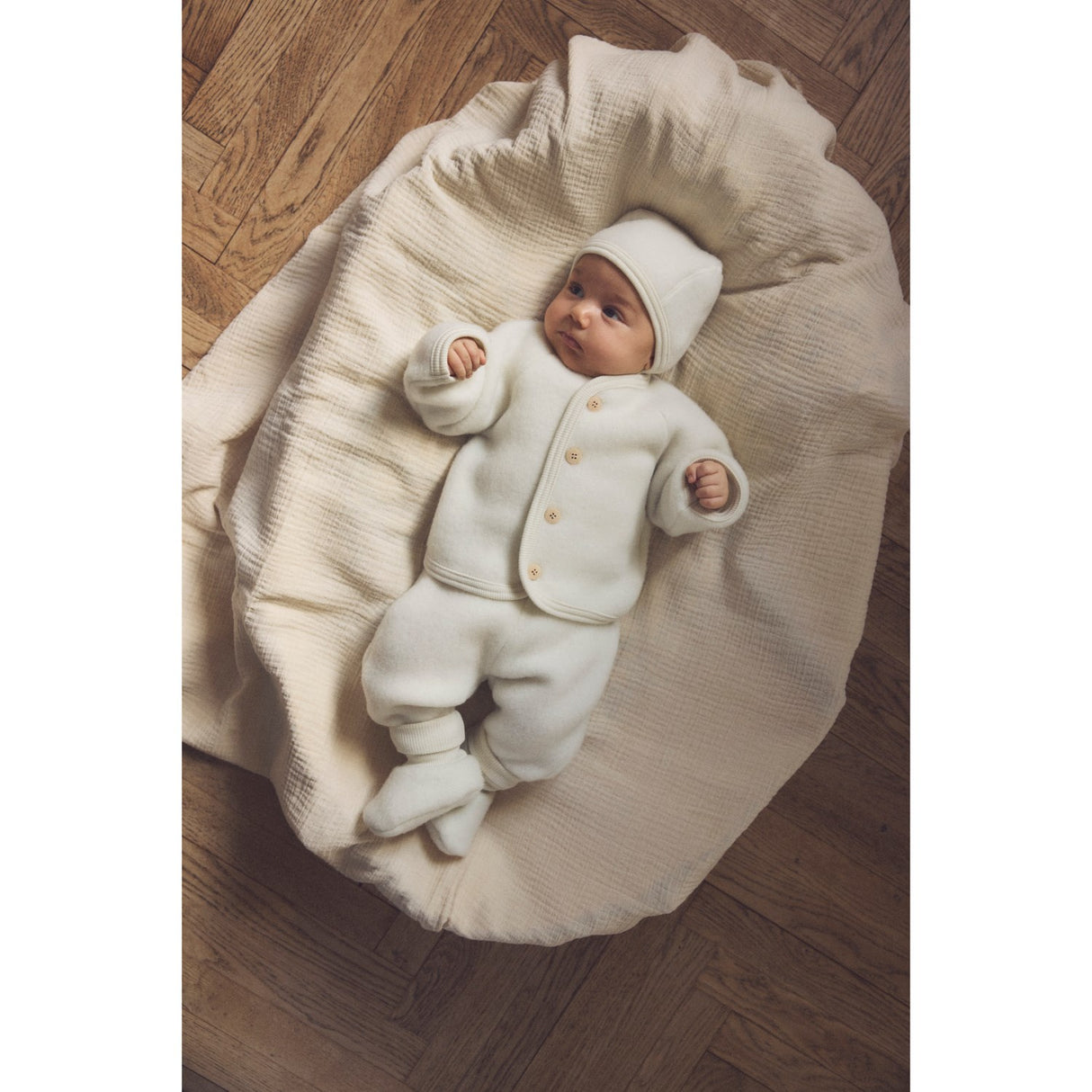 Huttelihut Tofu Jacket Wool Fleece W. Buttons