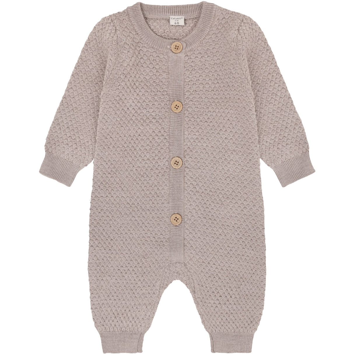 CeLaVi Mocha Meringue Melange Jumpsuit - Knitted