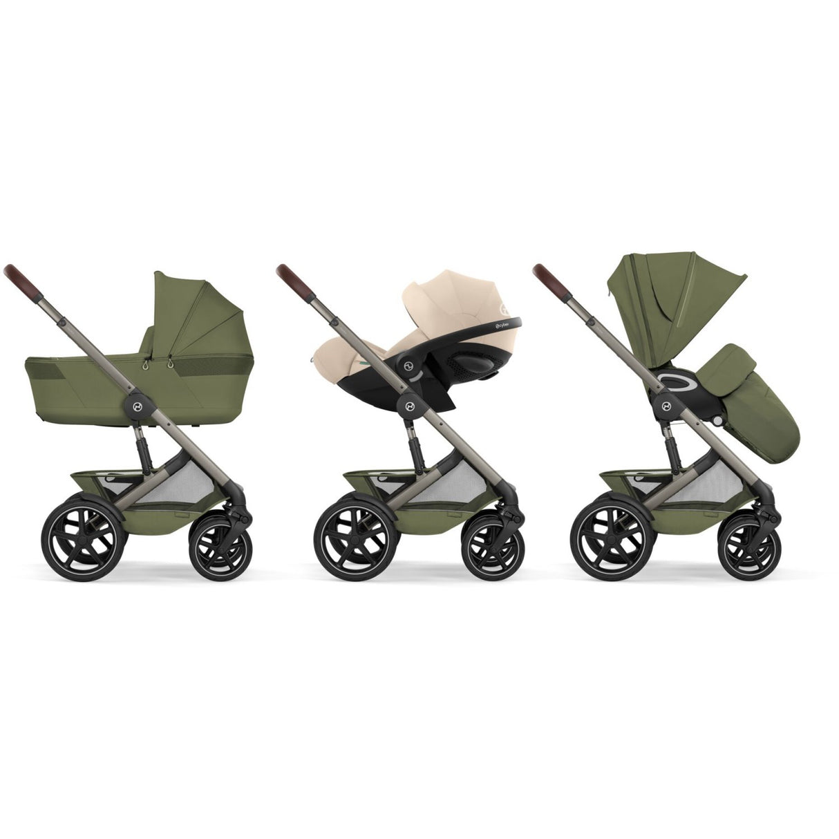 Cybex Moss Green Talos S Lux Tpe Including Foldable Cot