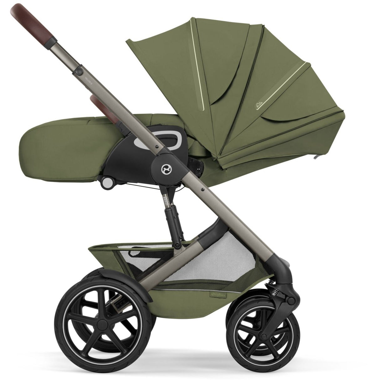 Cybex Moss Green Talos S Lux Tpe Including Foldable Cot