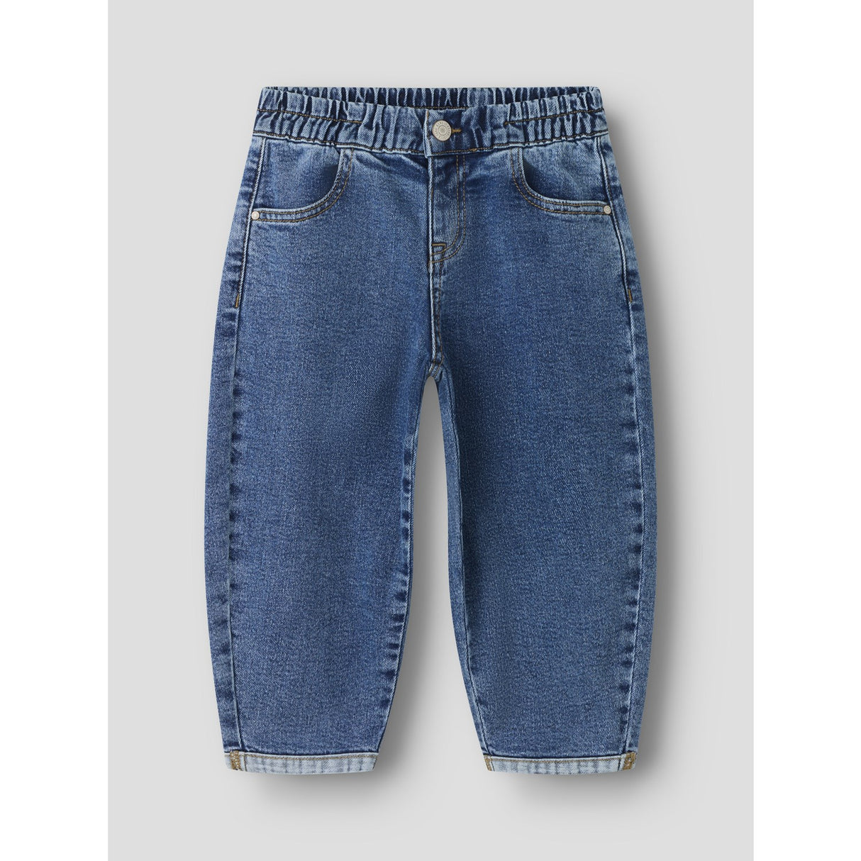 Name It Medium Blue Denim Nmfbella Barrel Dnm Jeans 4431-Bc